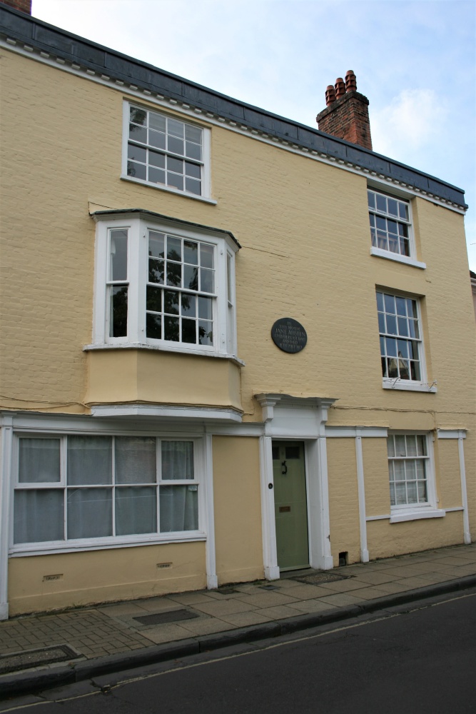 The yellow house where Jane Austen died in Winchester