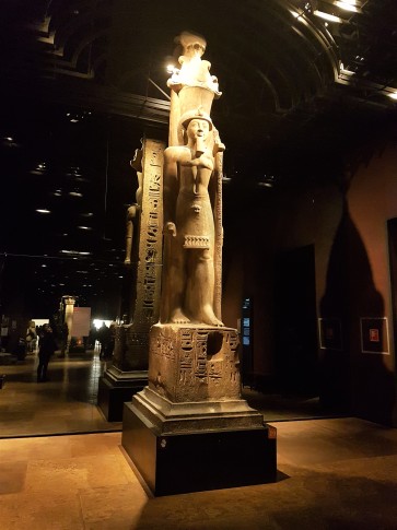 Stone statue in the Egyptian Museum in Turin