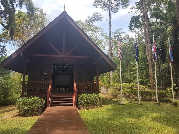 The museum at the war memorial in Sandakan, Borneo